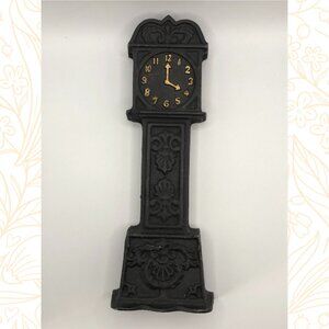 Vintage Cast Iron Grandfather Clock Bank